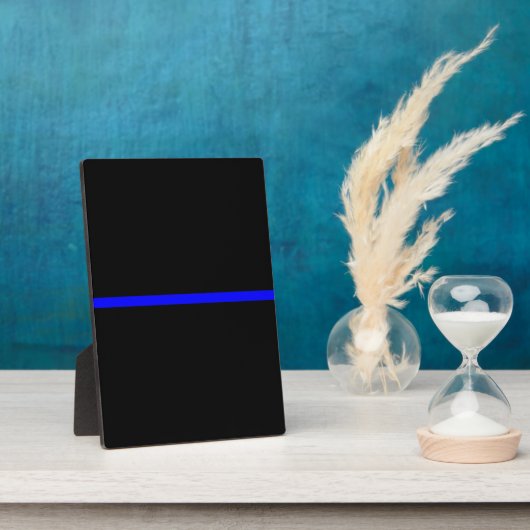 Plaque Photo Le graphique symbolique Thin Blue Line (Côté)