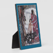 Plaque Photo "Le Guerrier" (Côté)