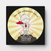 Plaque Photo Le héros de quelqu'un (Devant)