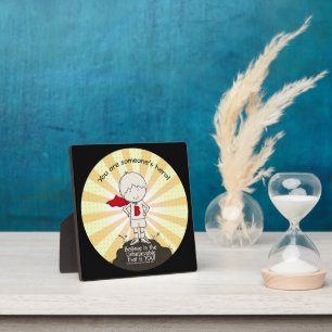 Plaque Photo Le héros de quelqu'un