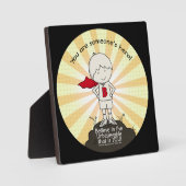 Plaque Photo Le héros de quelqu'un (Recto)