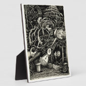 Plaque Photo Le jardin de la folie par Brian Benson (Côté)