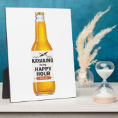 Plaque Photo Le Kayak Est Mon Heureuse Heure (Côté)