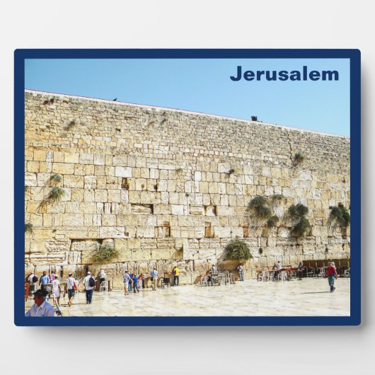 Plaque Photo Le Kotel - Mur occidental (Devant)