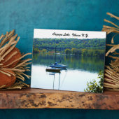 PLAQUE PHOTO LE LAC CAYUGA EN AUTOMNE (Côté)