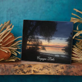 PLAQUE PHOTO LE LAC CAYUGA EN AUTOMNE (Côté)