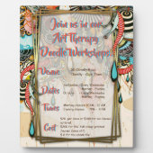 Plaque Photo Le langage de la lumière - L'art gribouillant (Devant)