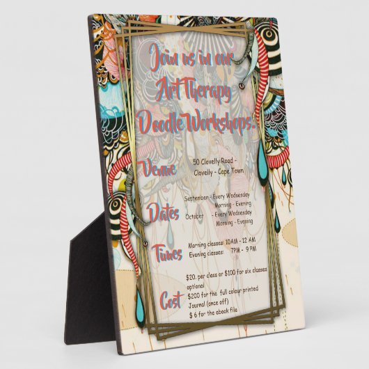 Plaque Photo Le langage de la lumière - L'art gribouillant (Côté)