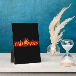 Plaque Photo Le lettrage de SlipperyJoe's Halloween massivement