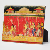 Plaque Photo Le mariage des parents de Krishna, d'une dispersio (Côté)
