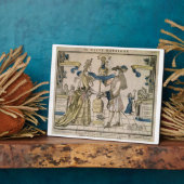 Plaque Photo Le mariage heureux (coupe de bois couleur pochoir) (Côté)