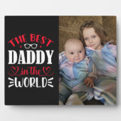Plaque Photo Le meilleur papa du monde (Devant)