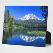 Plaque Photo Le mont Lassen surplombe le lac Manzanita (Côté)