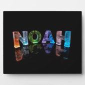 Plaque Photo Le nom Noah en lumières 3D (photo) (Devant)