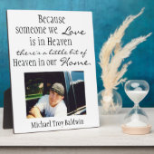 Plaque Photo Le paradis dans notre maison (Côté)