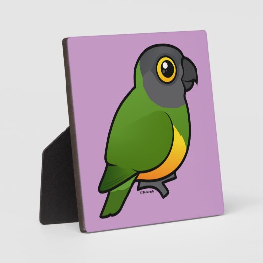 Plaque Photo Le perroquet du Sénégal (Recto)