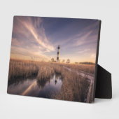 Plaque Photo Le phare de l'île Bodie au coucher du soleil (Côté)