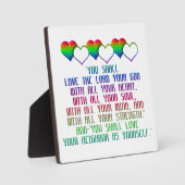 Plaque Photo Le plus grand commandement (Recto)