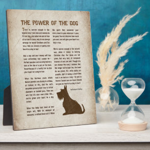 Plaque Photo Le pouvoir du chien Poème - Rudyard Kipling