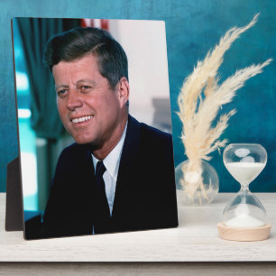Plaque Photo Le président américain John F. Kennedy au bureau o