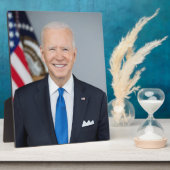 Plaque Photo Le président Joe Biden Portrait de la Maison Blanc (Côté)