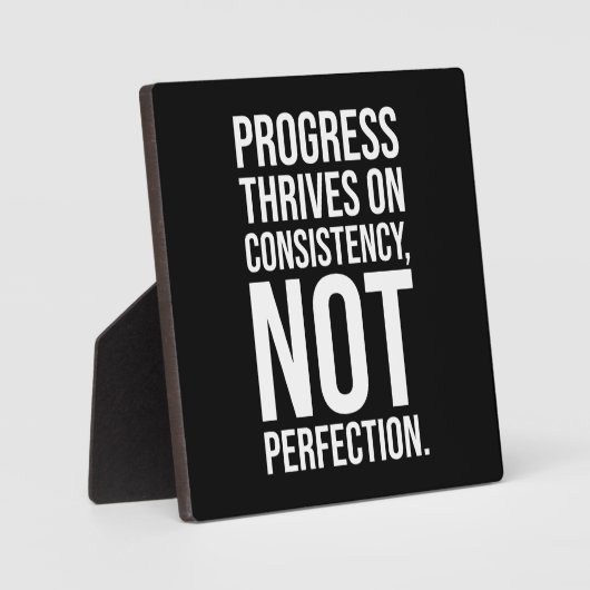 Plaque Photo Le Progrès Est Cohérence vs Perfection, Gym, Hustl (Recto)