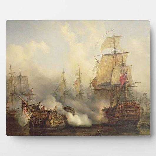 Plaque Photo Le Redoutable Trafalgar, 21e octobre 1805 (Devant)