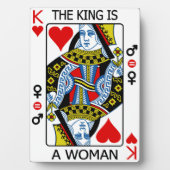 Plaque Photo Le roi est une femme (Devant)