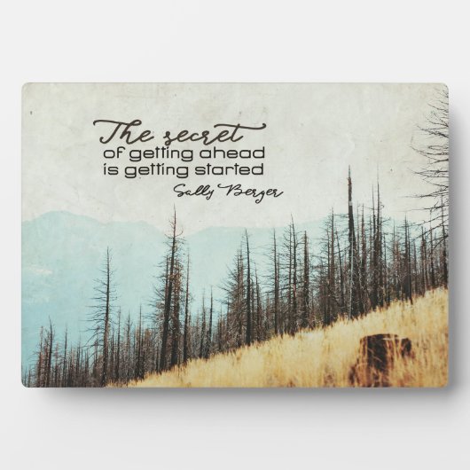 Plaque Photo Le Secret D'Avancer (Devant)