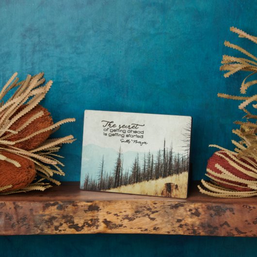 Plaque Photo Le Secret D'Avancer (Côté)