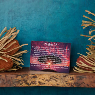 Plaque Photo Le Seigneur Est Mon Pasteur Psaume 23