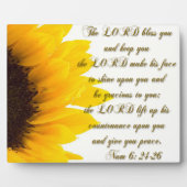 Plaque Photo Le Seigneur vous bénisse... (Devant)