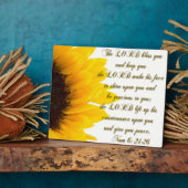 Plaque Photo Le Seigneur vous bénisse... (Côté)