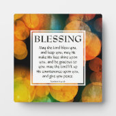Plaque Photo LE SEIGNEUR VOUS BLESSE ET VOUS GARDE | Bénédictio (Devant)