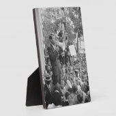 Plaque Photo Le sénateur Robert Kennedy en campagne pour le pré (Côté)