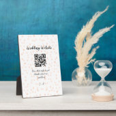 Plaque Photo Le site web mariage scanner code QR pour les détai (Côté)
