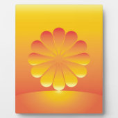 Plaque Photo le soleil se lève (Devant)