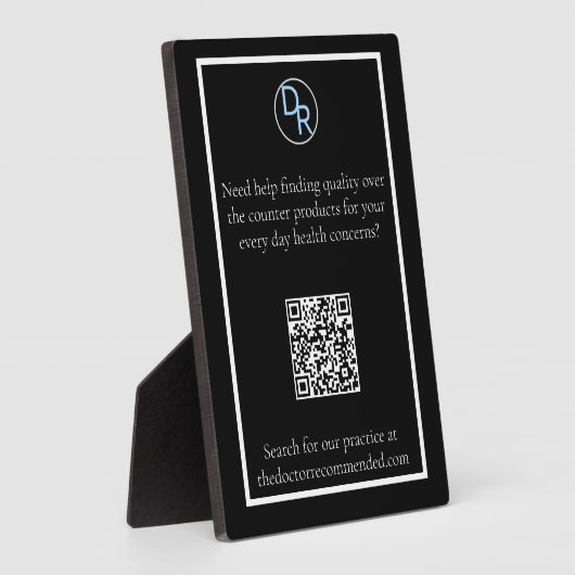 Plaque Photo Le support recommandé par le médecin (Côté)