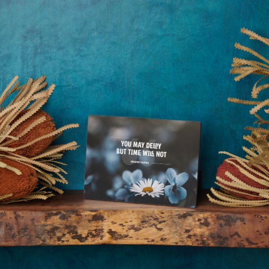 Plaque Photo Le temps ne sera pas (Côté)