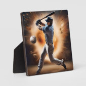 Plaque Photo Le terrain de baseball Thunder, (Recto)