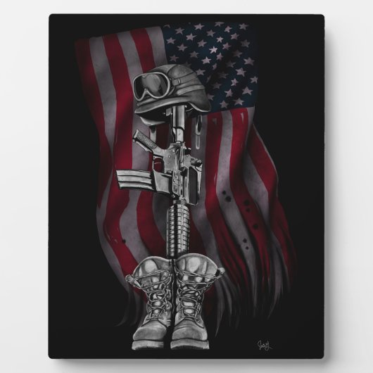 Plaque Photo L'Easel, le soldat tombé (Devant)