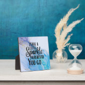 Plaque Photo 'Leave a Little Sparkle Wherever You Go' (Insitu)