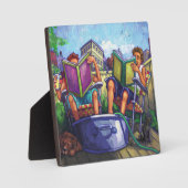 Plaque Photo Lecture en été (Recto)