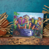 Plaque Photo Lecture en été (Côté)