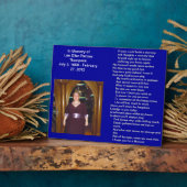 Plaque Photo Lee Ellen Parzow Thompson (Côté)