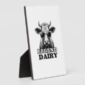 Plaque Photo Legend Dairy Funny Farmer Cow Farmer Pun Graphic T (Côté)