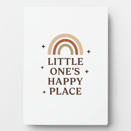 Plaque Photo L'endroit heureux de Little One | Boho Rainbow Bab (Devant)