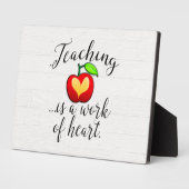 Plaque Photo L'enseignement est une oeuvre de reconnaissance de (Côté)