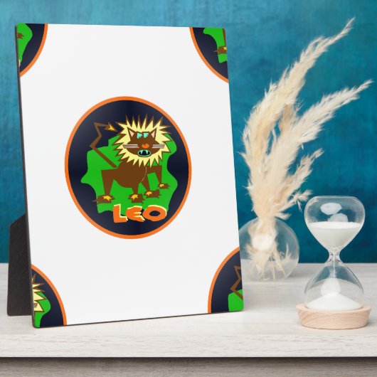 Plaque Photo leo zodiaque (Côté)