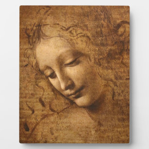 Plaque Photo Leonardo Da Vinci Chef D'Une Femme